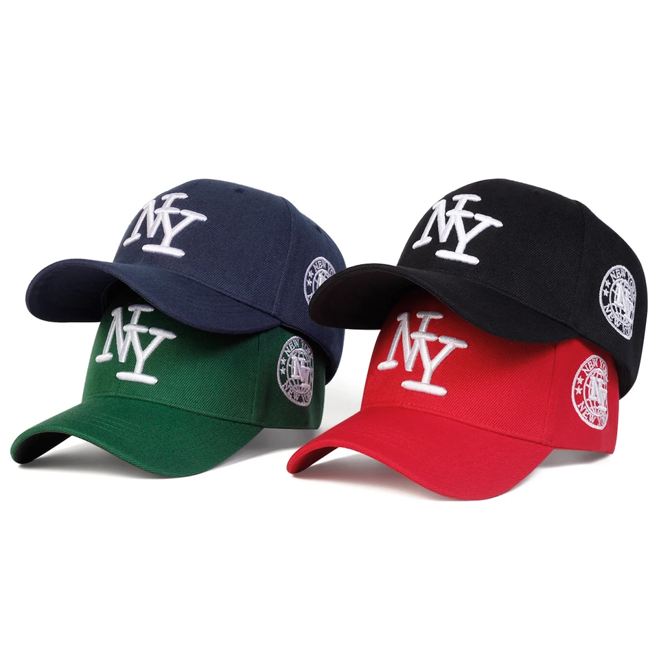 Unisex písmen o vyšívanie baseballových čiapkov