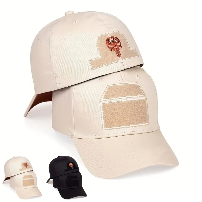 Unisex Seal Team vyšívacie baseballové čiapky Spring a jeseň vonkajšie neformálne klobúky Hip hop klobúku Suncreen Hat