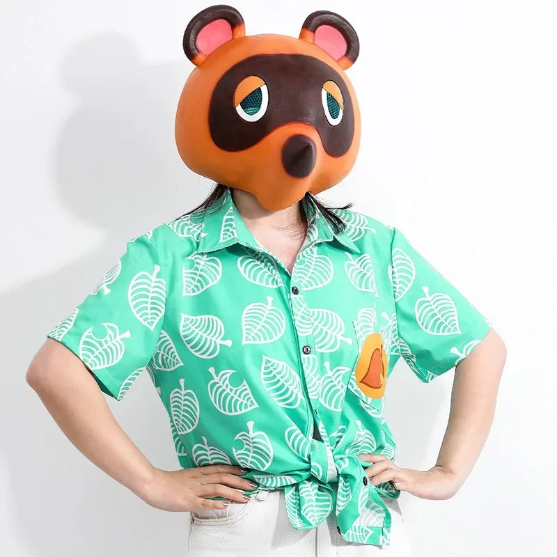 Unisex zvierací križovatka tričko Tom Nook Cosplay košele kostým mužov Ženy Krátke rukávy topy K K