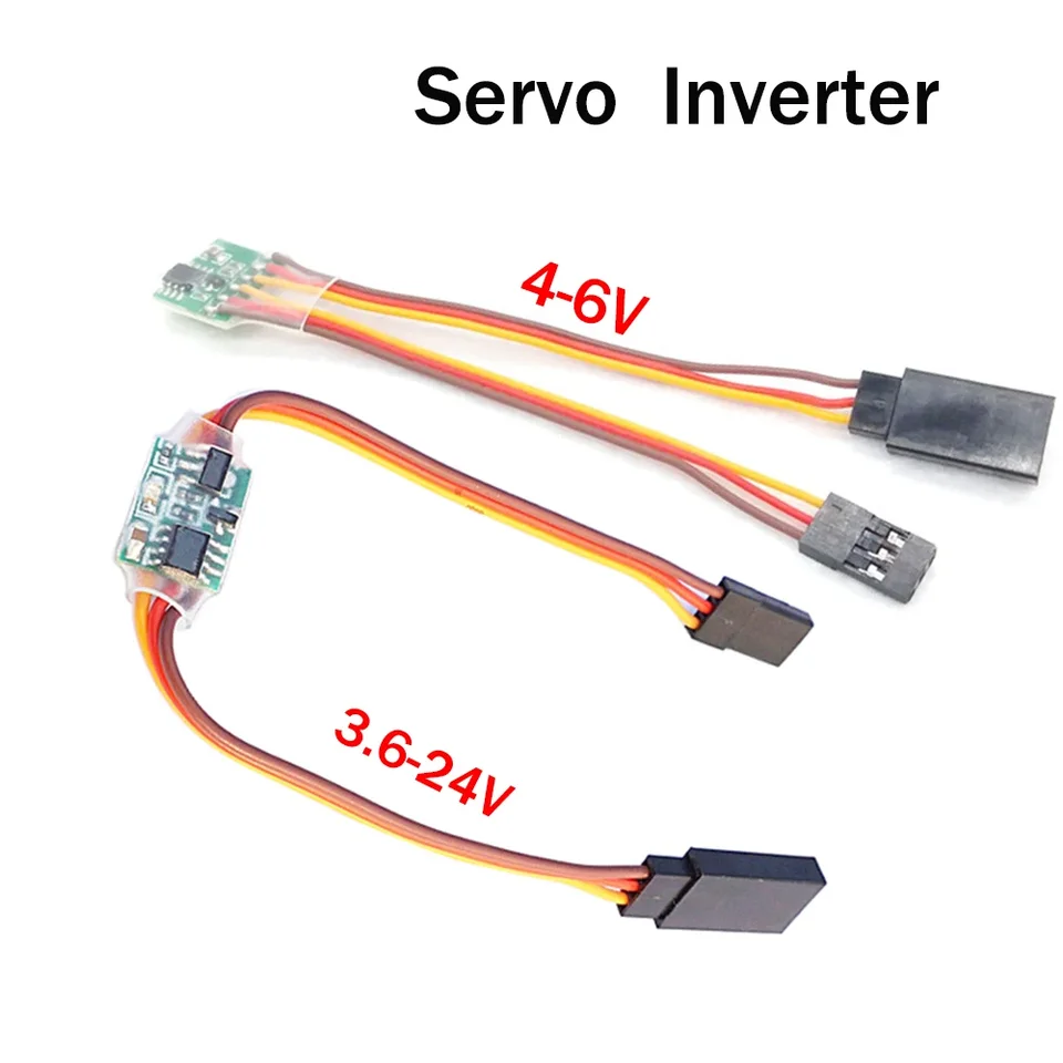 Universal 4 ~ 6v / 3,6V ~ 24V Servo Inverter Signal pre RC Servo pre JR Futaba Plane V-Tail