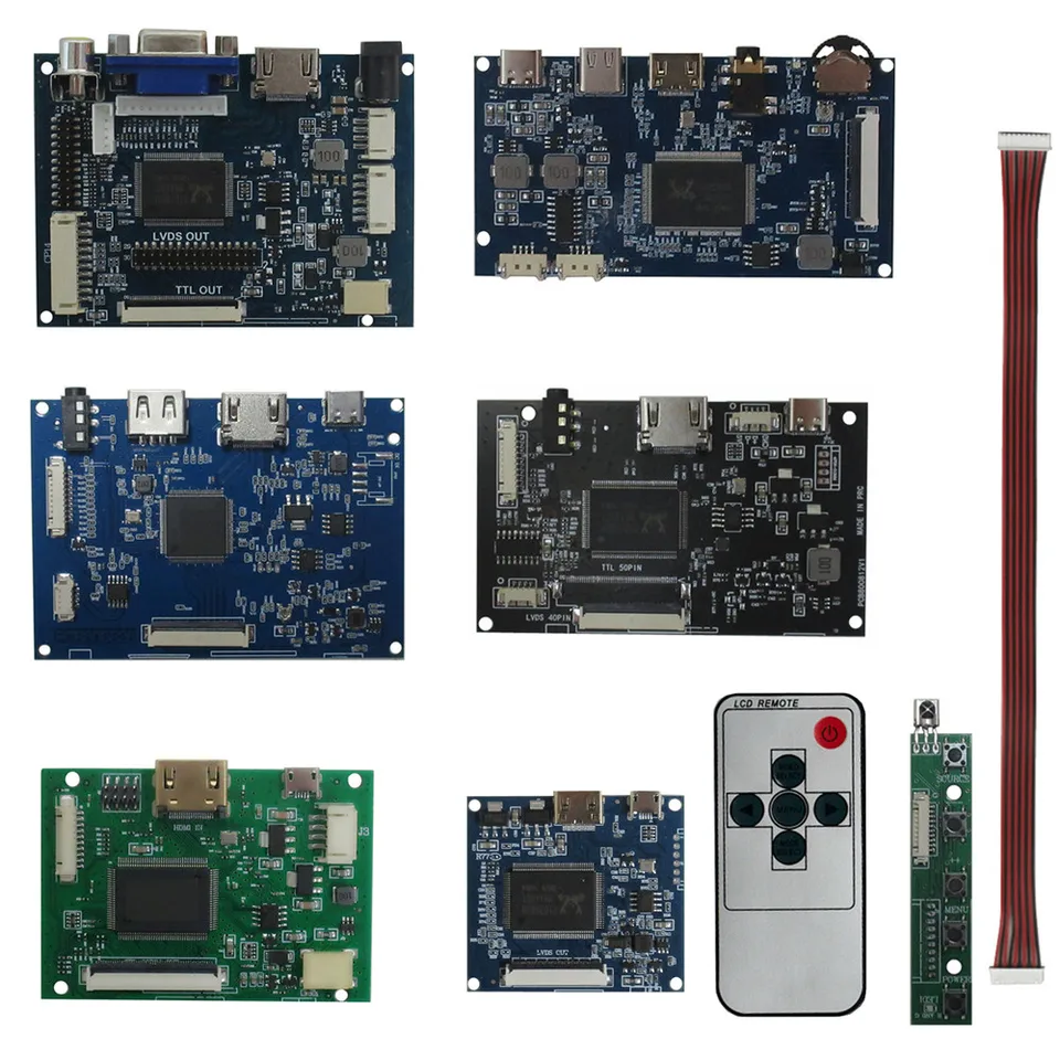 Universal 40pin TTL HJ070NA-13A EJ070NA-01J ZJ080NA-08A LCD DISPICTION SCREE SCREVOD ROZVOJ DO DIY