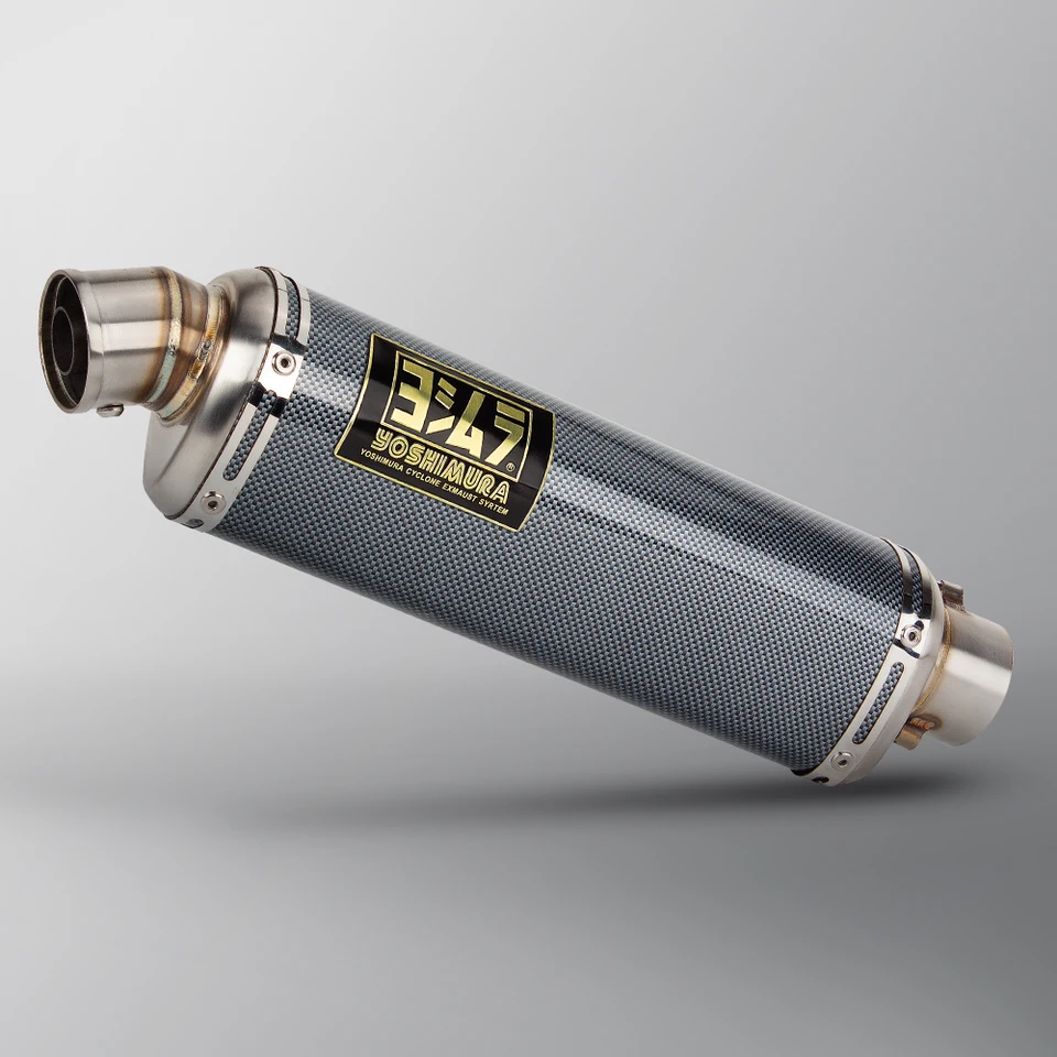 Universal 51 mm Yoshimura Motocykel výfukového plynu 310 370 440 mm potrubia 100CC-1000CC GP GP Scooter pre FZ6 PCX125 XSR155