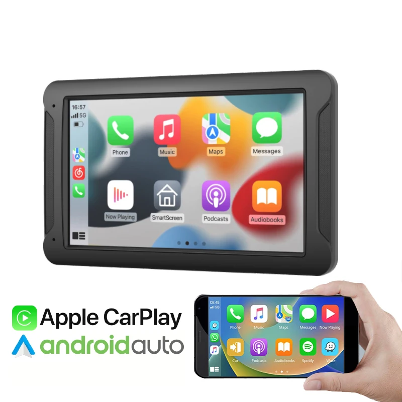 Universal 7 -palcový automobilový automobil Radio Radio Multimedia Bluetooth Video prehrávač Wireless Apple CarPlay Android Auto Touch Screen FM WiFi