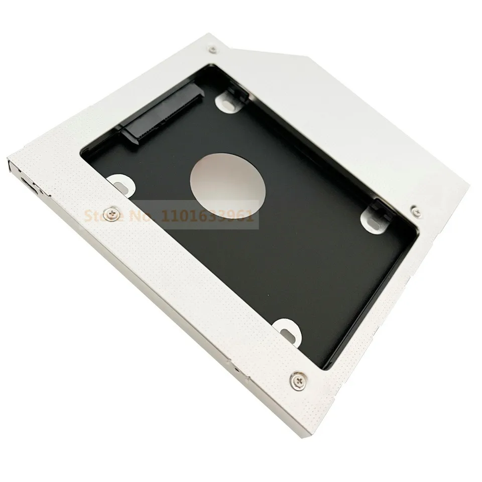 Universal 9,0 mm SATA 2. pevný disk HDD SSD Optical Bay Caddy Rámový držiak pre HP EliteBook 2530p 2540p 2560p 2570p 2570p