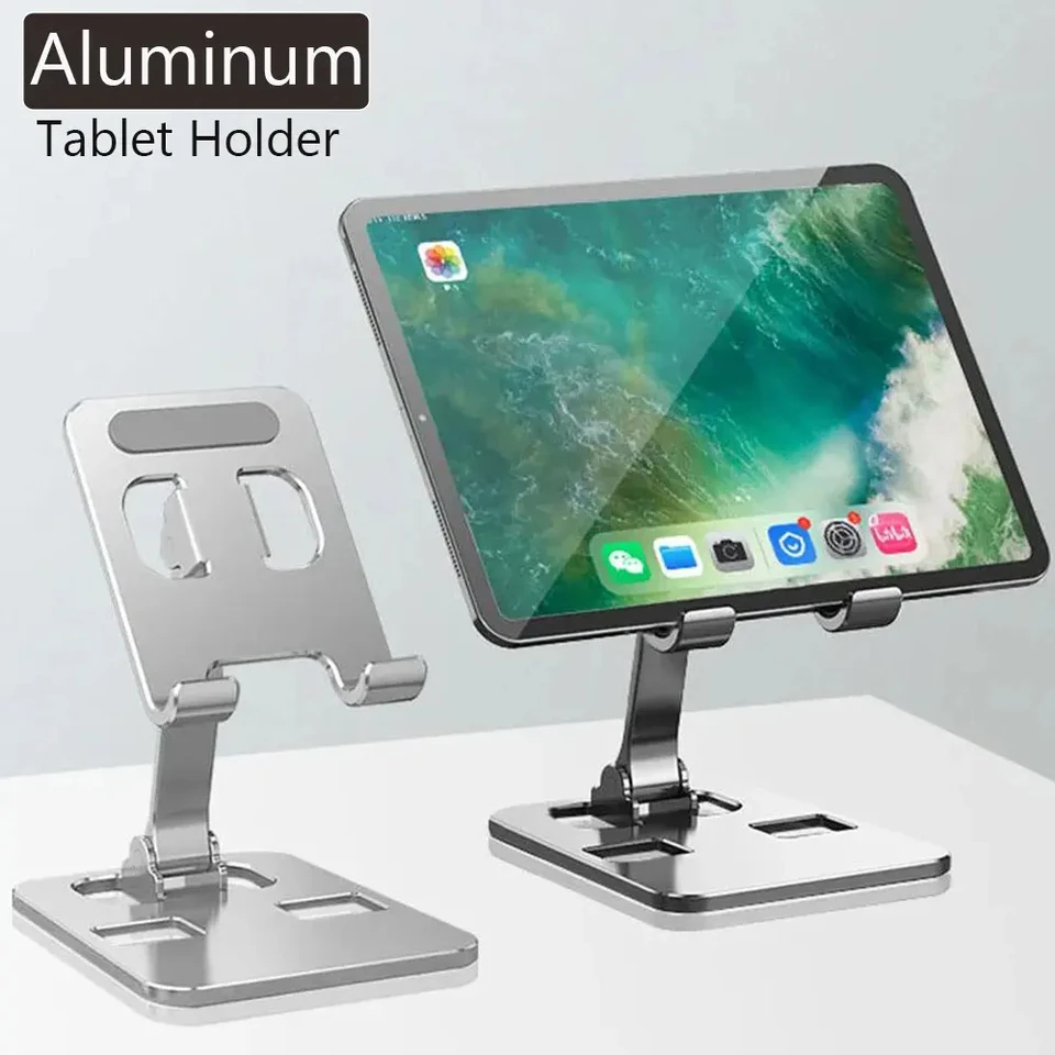 Universal All Hliníková zliatina prenosný držiak tabletu pre držiak iPad držiak na tablety nastaviteľný flexibilný stojan na mobilný telefón