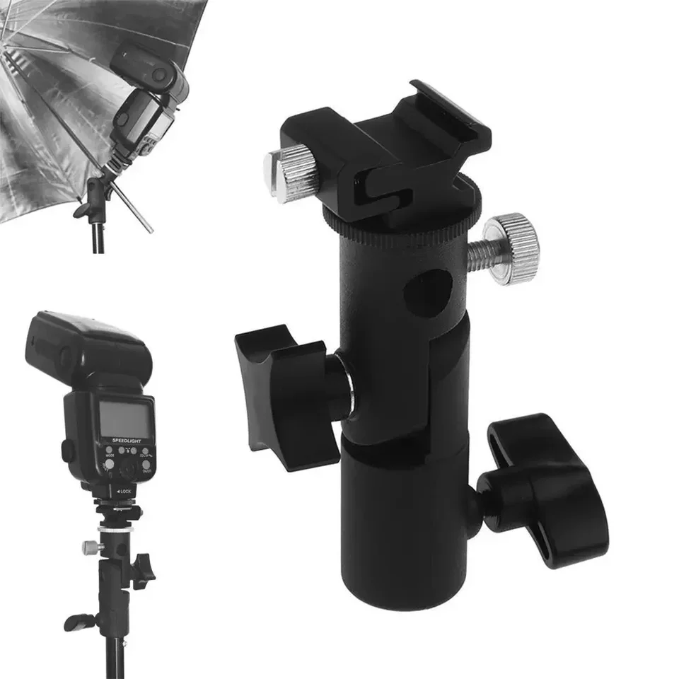 Universal B Type Mount Flash Hot Shoe Adapter Speedlite Trigger Umbrell Držiteľ otočného ľahkého držiaka Photography