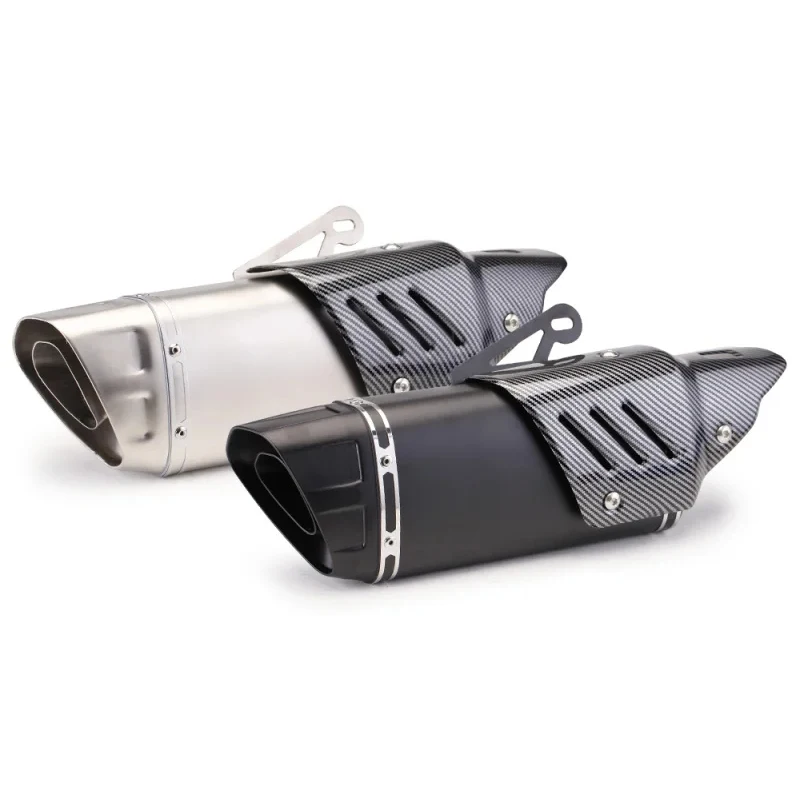 Universal Escape Moto Motorcross Sump Motocycle Motocycle Pipe Tuffler Bicykel pre Honda CBR650F CBR300 Z250 Z400 Z900 Z800 R3 R6