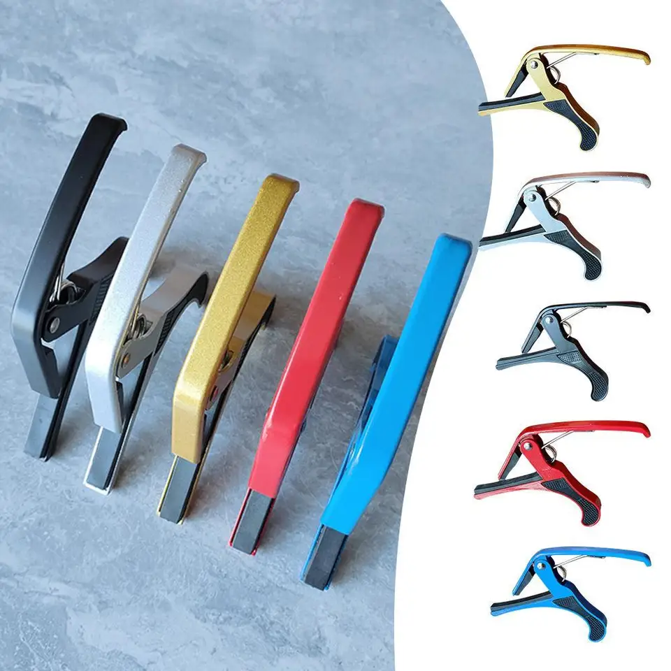 Universal Guitar Capo hliník zliatiny zliatiny, folk rýchla zmena svorky akustická klasická gitara ukulele príslušenstvo spúšťač Capo