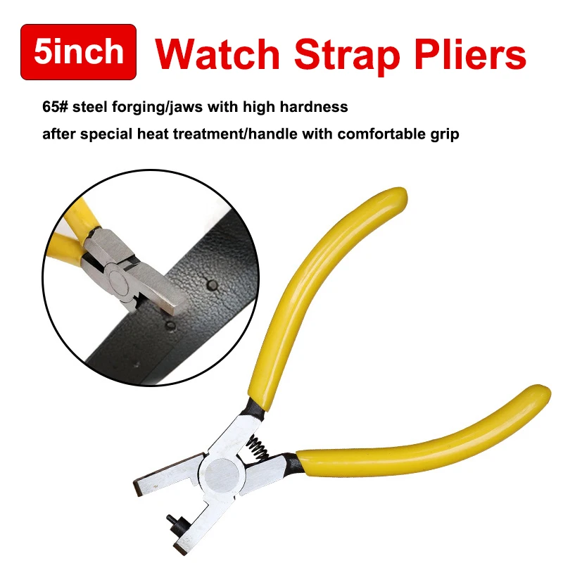 Universal Hand Watch Strap Pliers hodinky pásový pás Puncher Puncher kožené punčové náradie kliešte náradie 2,0 mm