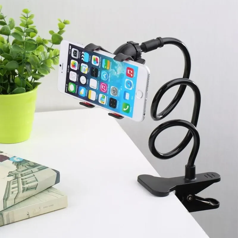Universal Lazy Bracket Držiteľ mobilného telefónu Gooseneck stojany stenty flexibilné posteľné stolové klipové držiak pre držiak smartfónov