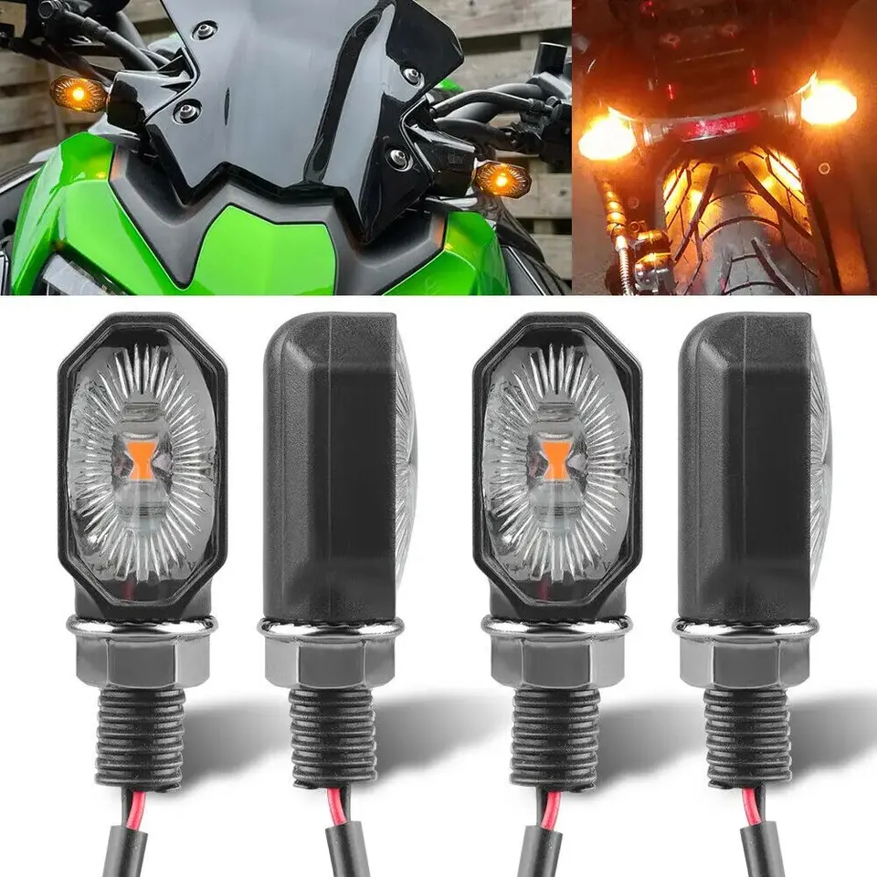 Universal Mini Motocykel Signal Light Light Oval Blikanie pre anjelový svetlomet motocykla H4 LED svetlá pre vysoko výkonné auto