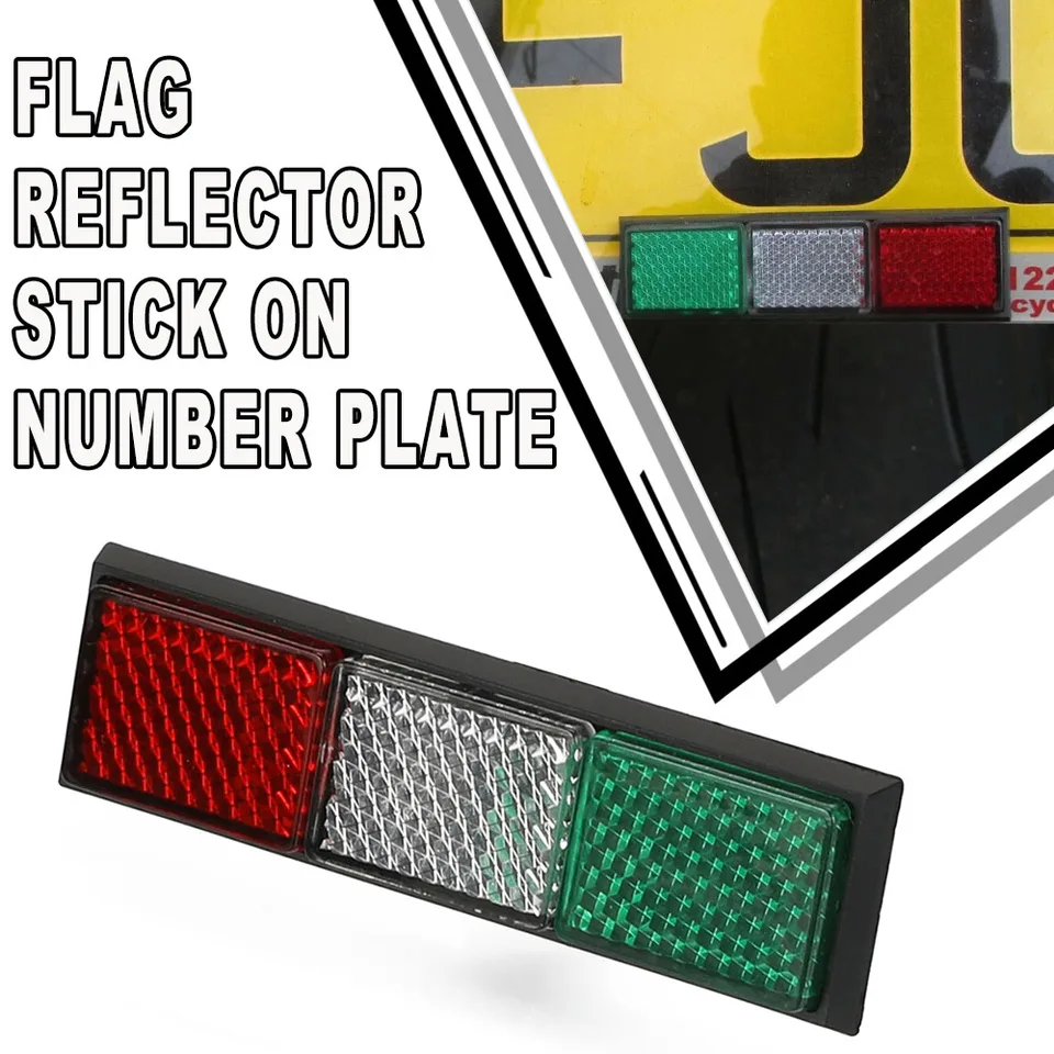 Universal Motorcycle Flag Reflector Stick na číselnom tanieri pre Loncin VoGE 650DS 500DS 300DS 500R 650 500 DS 500 R 300 DS