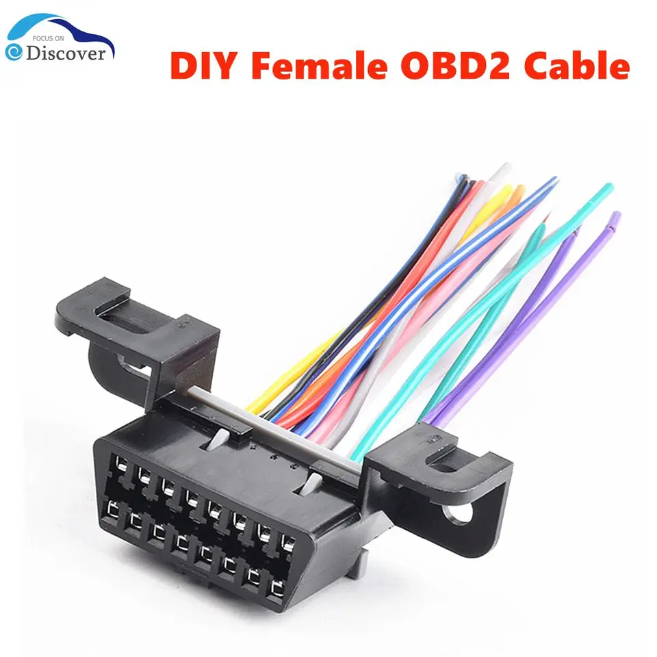 Universal OBD2 16 PIN J1962 Kábel pre konektor samíc až muž