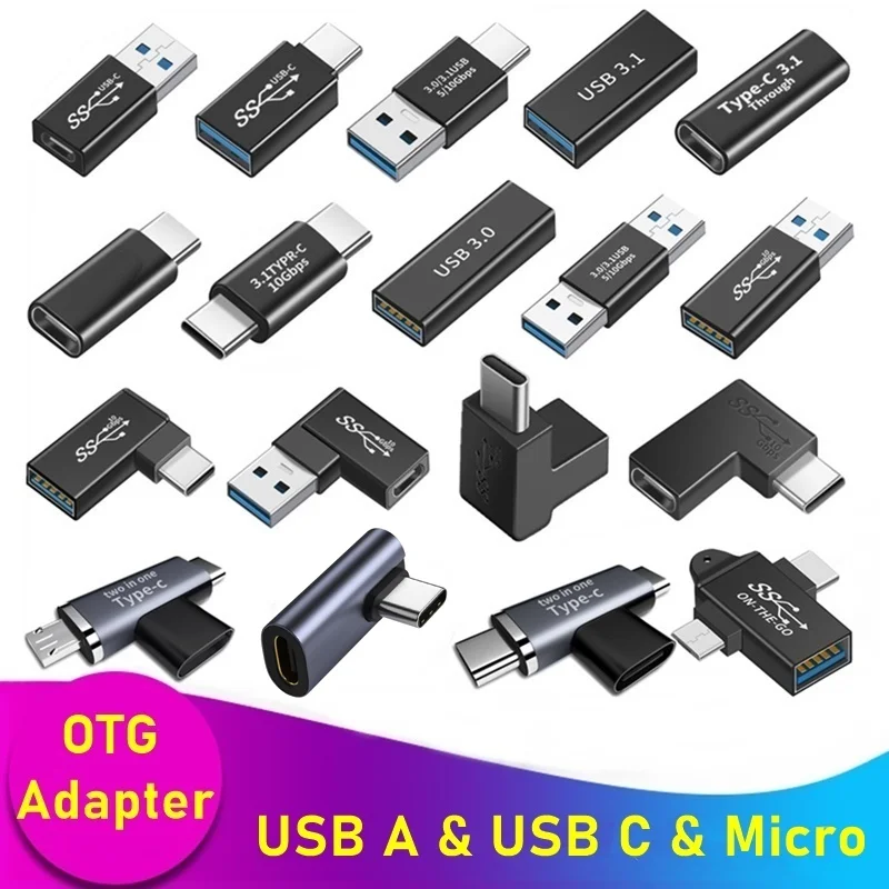 Universal OTG Type C Adaptér USB C Make Micro USB Ženský prevodník USB-C pre MacBook Samsung Note 20 Ultral Huawei Connector