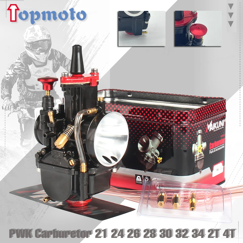 Universal PWK Carburetor 21 24 26 28 28 30 32 34 2T 4T 70cc až 350 ccm s motocyklom s výkonovým prúdom pre KTM pre Yamaha Mikuni Koso ATV