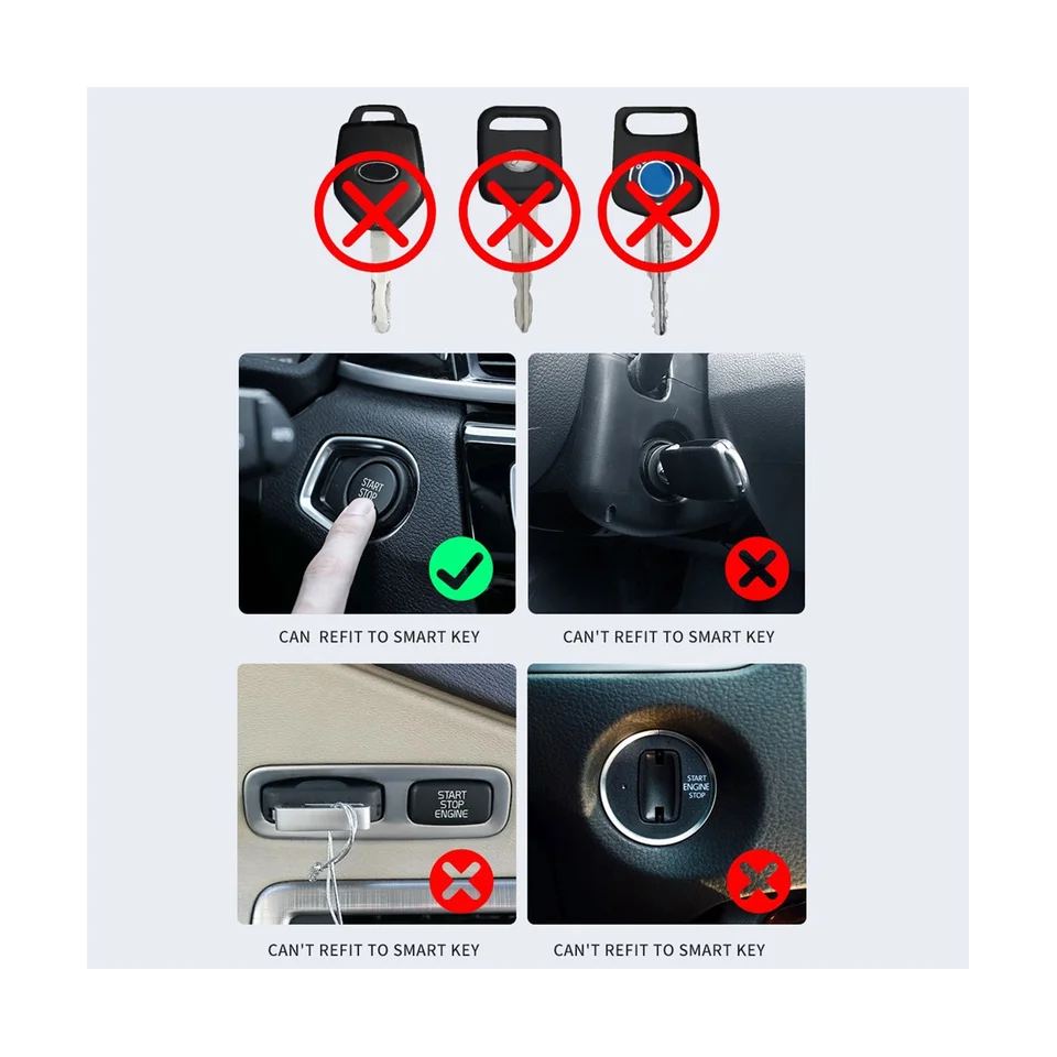 Universal Remote OBD Entry Keyless Entry Smart LCD Key pre BMW/Audi/Hyundai/VW/Porsche/Toyota, CF920FM Black
