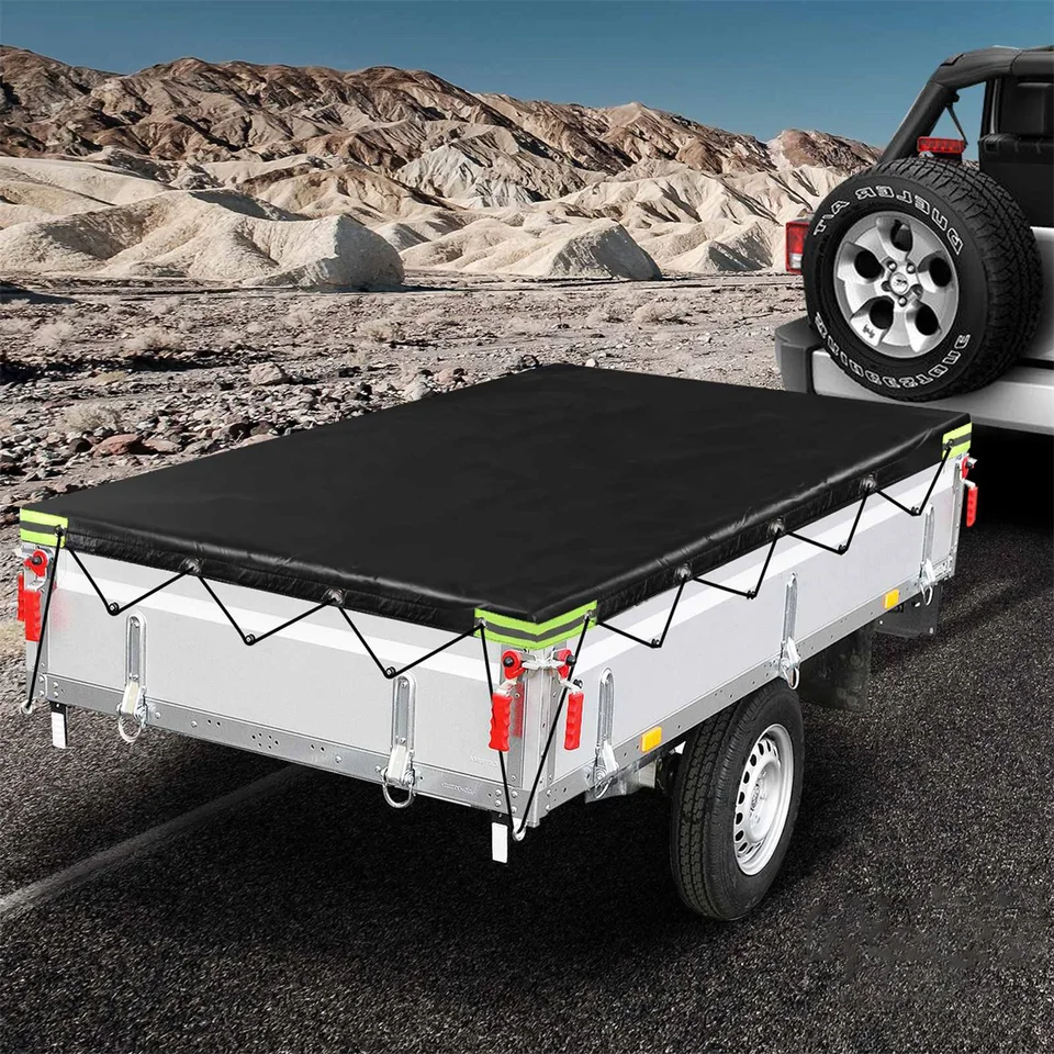 Universal RV Caravan Trailer Cover Roof Canopy Sunshade Vodotesný prach odolný voči vetru vonkajšia ochrana vonkajšej ochrany