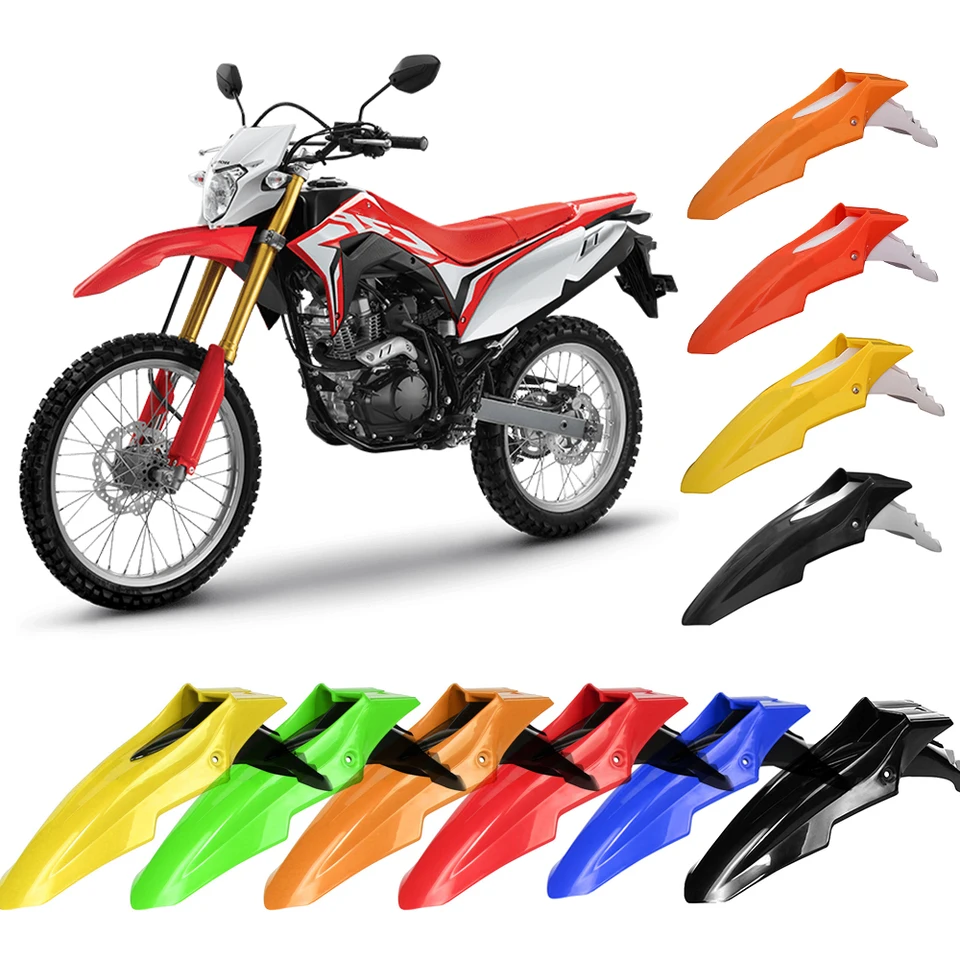 Universal Supermoto Motocross Dirt Bike Front Fender 2072680001 Black Mudguard pre Honda Yamaha Suzuki Kawasaki DRZ RMZ XT TW
