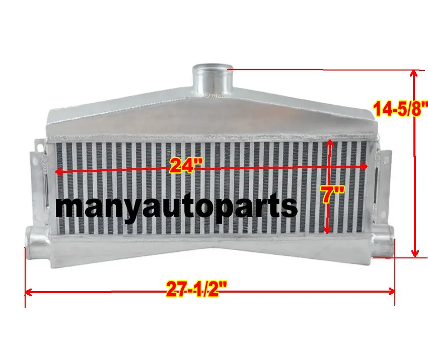 Universal Twin Turbo hliníkový medzichladič 24 