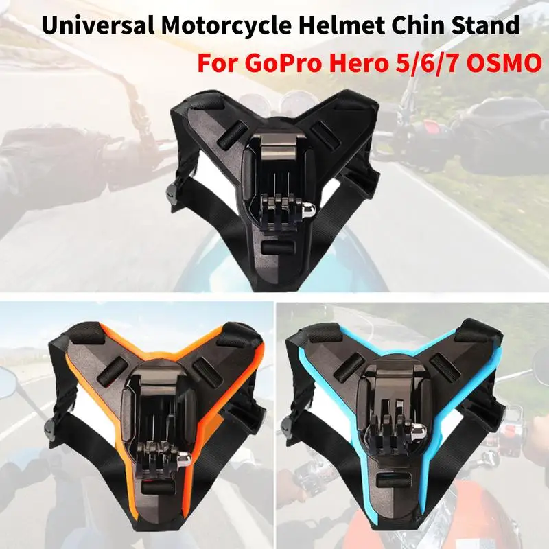 Univerzálna prilba držiaka držiaka Action Action Videokamerové doplnky motocyklovej prilby Chin Stra Bike Mount Fordopro-Her-O 9 8 7 5 Osmo