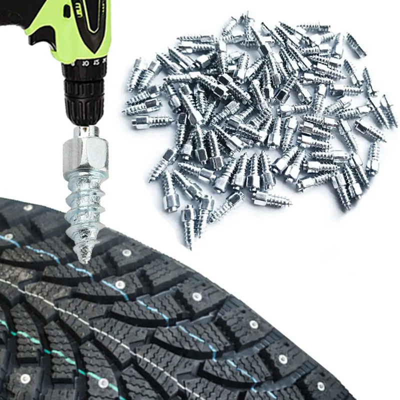 Univerzálne 12 mm snehové pneumatiky Pneumatiky proti šmyku padajú pneumatiky kolies pre automobilové motocykle cyklistické auto zimné núdzové situácie