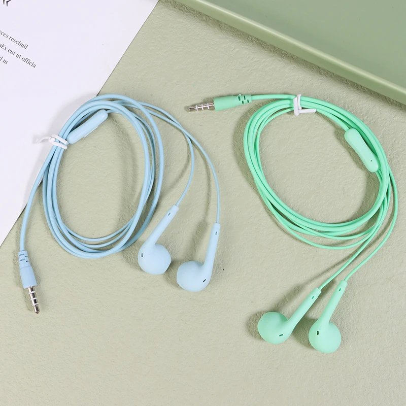 Univerzálne 3,5 mm stereofónny doštičku na polevy Spory Sport Music Uznak káblové slúchadlá headset s mikrofónom pre Xiaomi Huawei Samsung