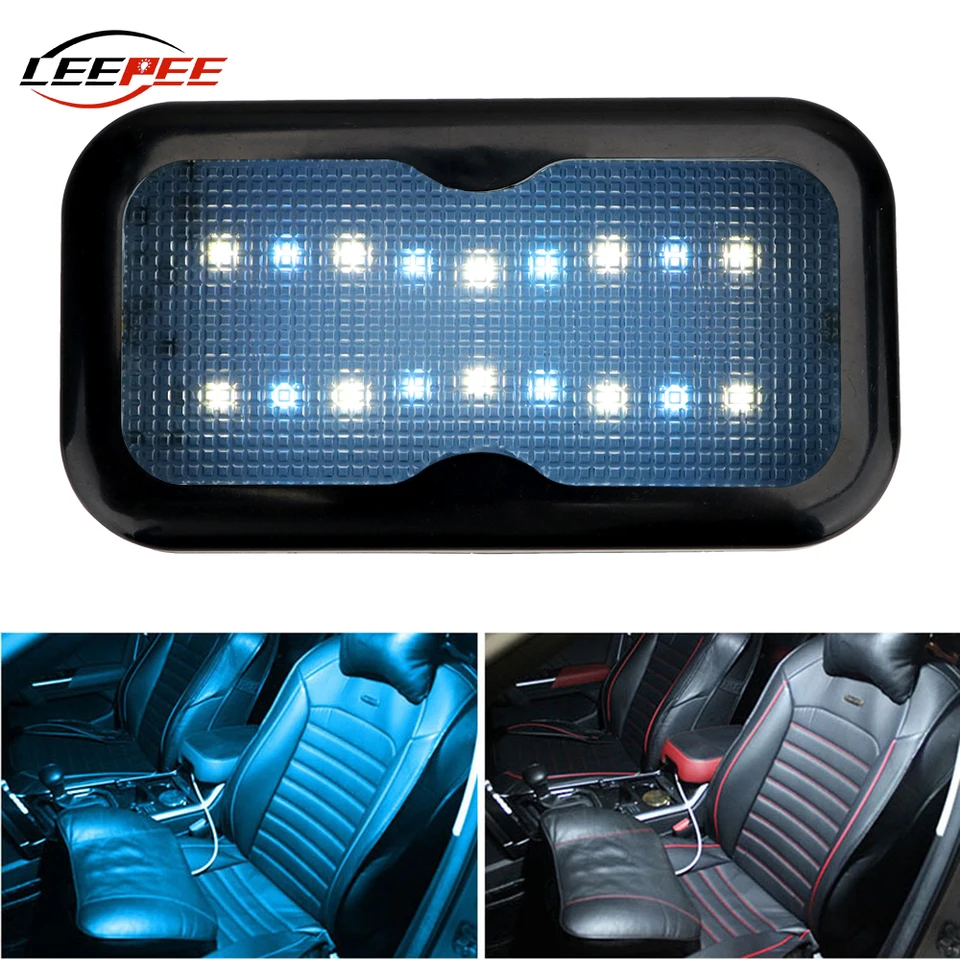Univerzálne auto RGB okolité svetlo LED DOME ČÍTANIE VNÚTORNÉHO LAMKA Nabíjateľná kempingová súprava TRACK CARAVAN RV Automobilové doplnky