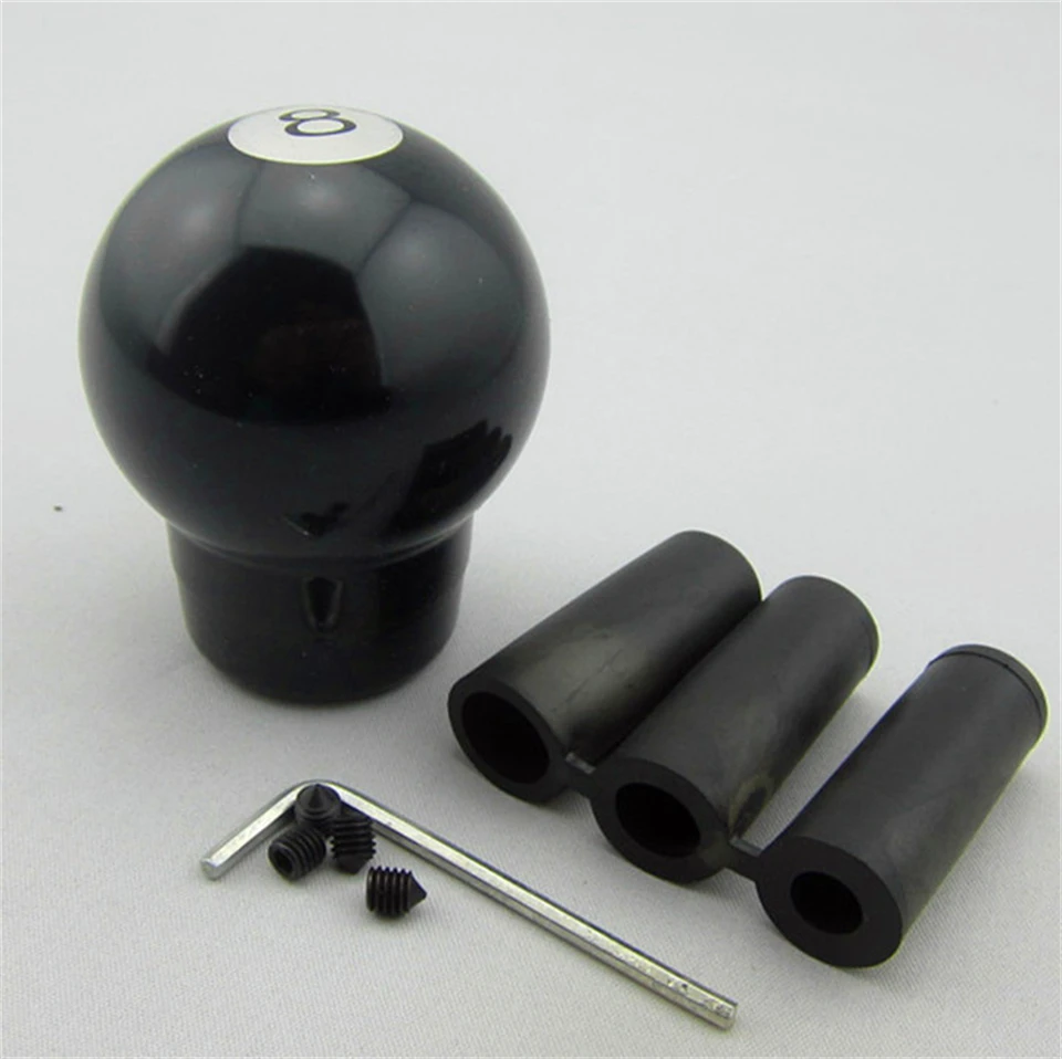 Univerzálne auto v MT Gear Shift Gomb Resin Shift Lever Gombs 8 Billiard Fit for Honda Toyota Nissan Mitsubishi Ford Chevrolet