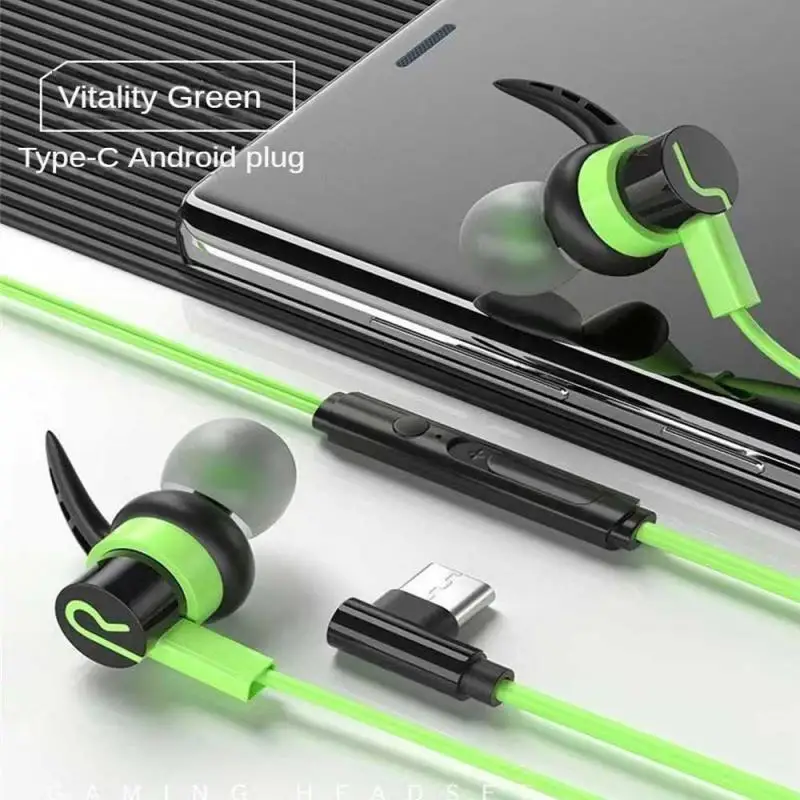 Univerzálne herné slúchadlá E-Sports Audio Distinguing Game Headset Wired s pšenicou 3,5 mm audio/type-c android plugové slúchadlá