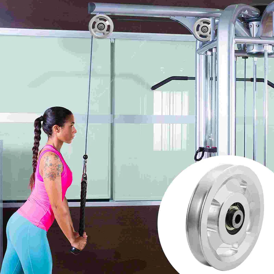 Univerzálne hliníkové zliatiny kladky Fitness Ložiská káblov pre zaťaženie v telocvični