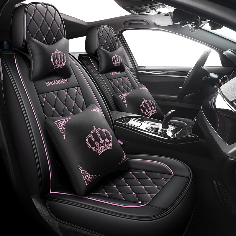 Univerzálne kožené autosedačky Capes pre Dacia Duster Sandero Stepway Spring Jogger Logan Cute Full Set Interior Accessories