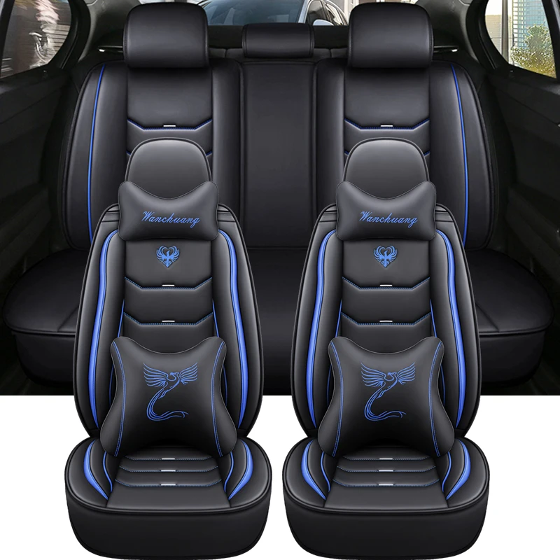 Univerzálne kožené autosedačky pre autosedačky pre skod Octavia A5 Golf 4 Mitsubishi ASX Nissan Versa Sunny Creta Acccsesories Interiér
