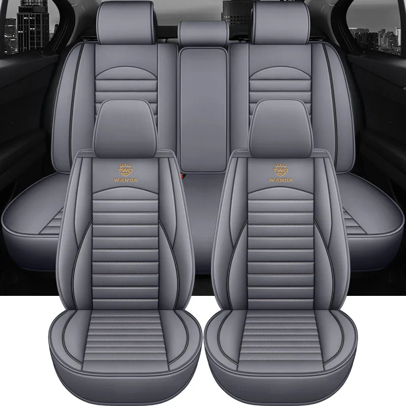 Univerzálne kožené kryty autosedačiek pre autosedačky pre Opel Astra H K5 DL3 Mitsubishi Eclipse Cross Cross Citroen C3 Interior Acccsesories