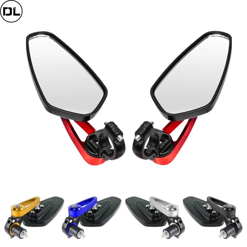 Univerzálne motocykel upravené spätné zrkadlo retro rukoväť reverzného zrkadla Reflektor 22 mm zrkadlové zrkadlo Motocyklové zariadenia