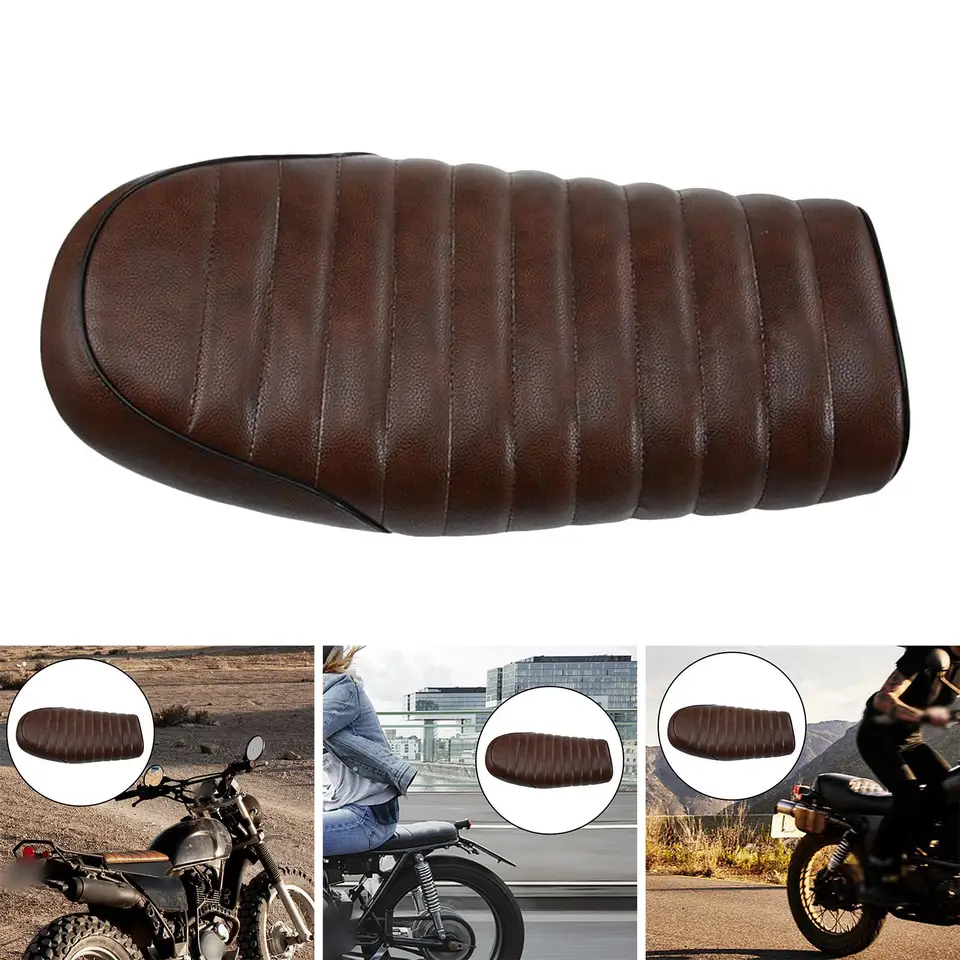 Univerzálne motocyklové kaviareň Racer Sedadlo Vintage Saddle Plochová panvica retro mriežka sedadla pre Honda CB125/175 Kawasaki Suzuki Yamaha