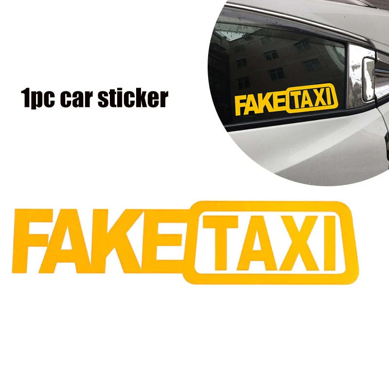 Univerzálne nálepky automobilov falošné taxíky automobilová osobnosť nálepka Self Adhesive vinyl pre auto vtipné nálepky doplnky