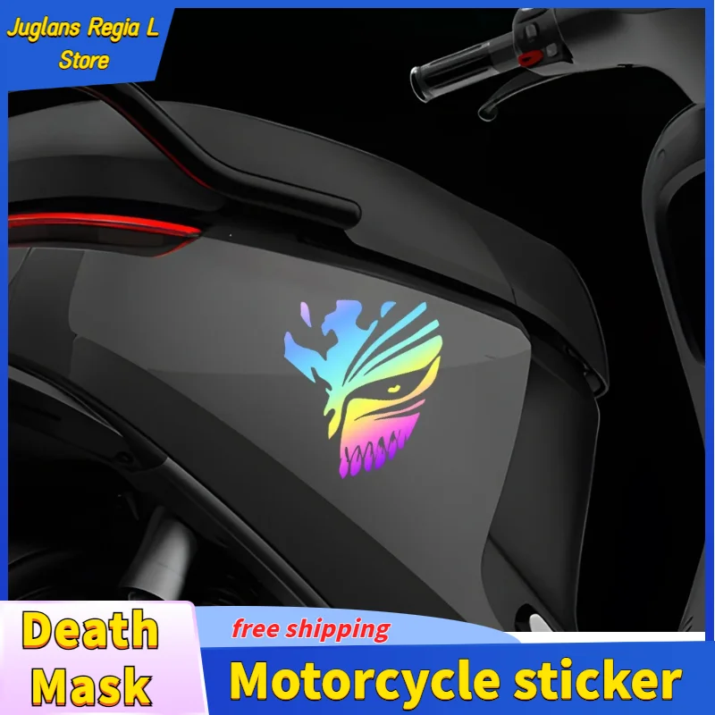 Univerzálne nálepky na motocykle Smrť Maska anime karikatúra reflexné dekoratívne doplnky pre nálepku na motocykle Honda Yamaha