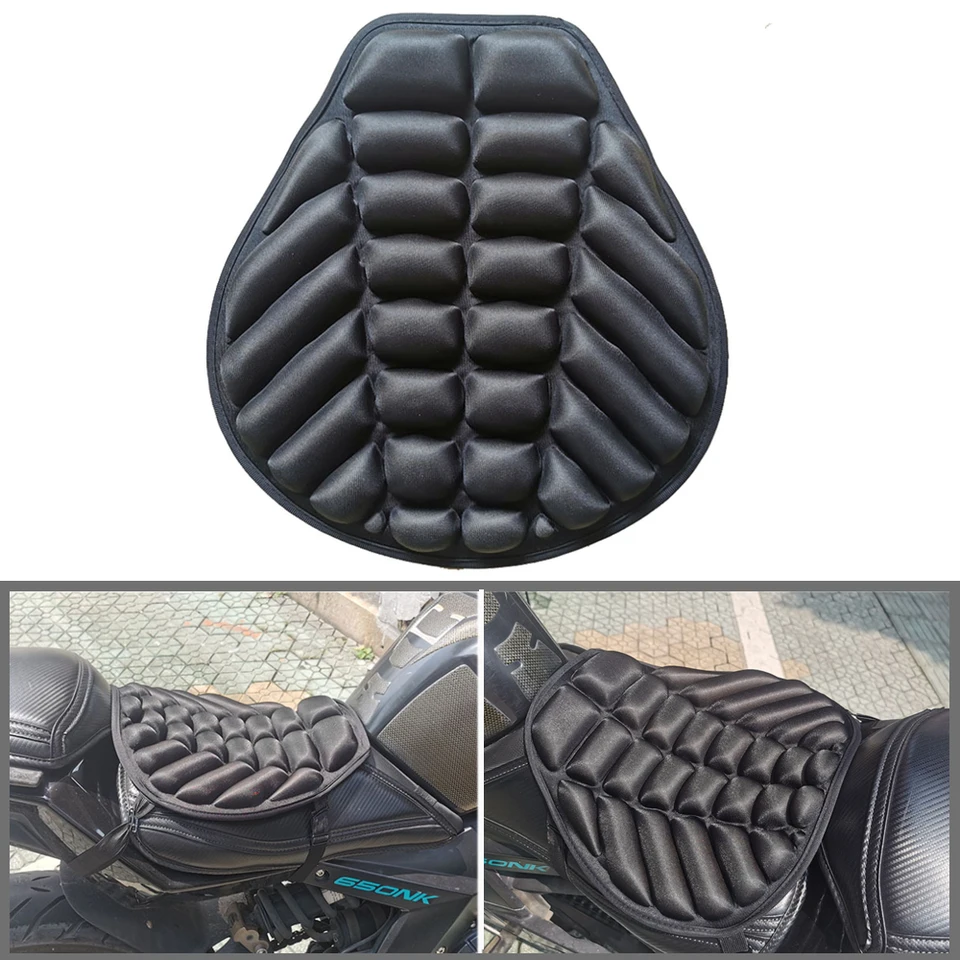 Univerzálne pokrytie sedadla na motocykli 3D Comfort Air Cushion Cover Cover Motobike vzduchová podložka kryt poťahu nárazov dekompresie dekompresie Sedlá