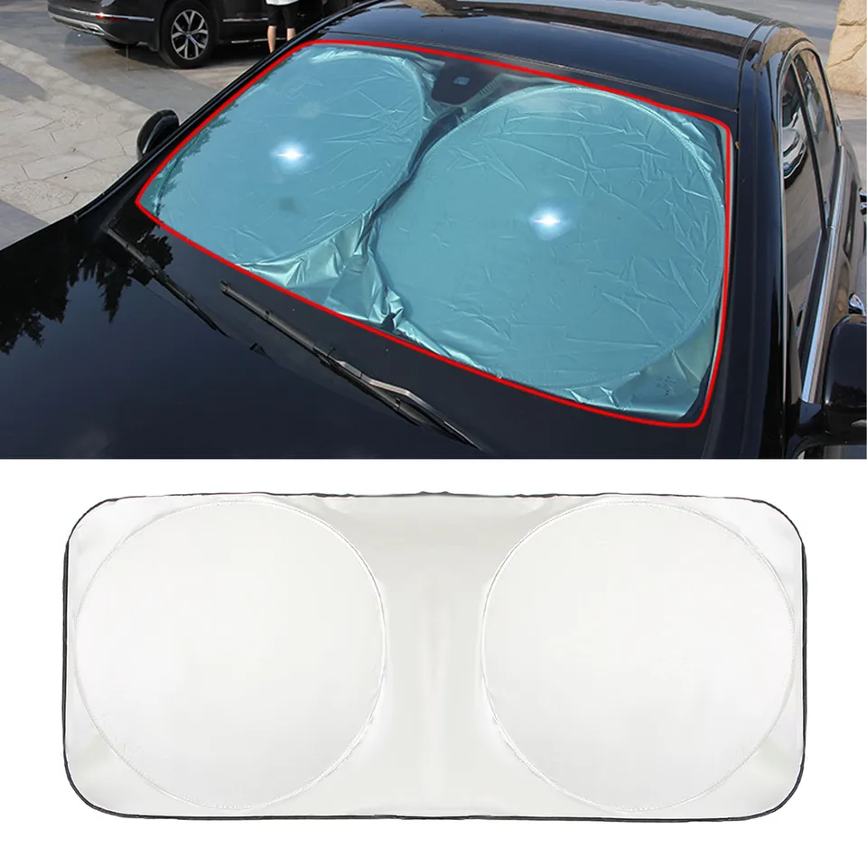 Univerzálne predné auto predné čelné sklo Sunshade UV ochranu proti slnečnému žiareniu 150x70 150x85 160x86 190x90