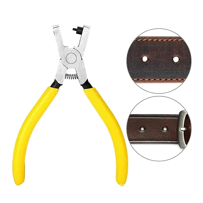 Univerzálne ručné popruhové hodinky pásový pás Puncher Puncher Leather Punch Tool Hole Pliers Tools 2,0 mm