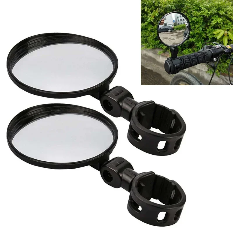 Univerzálne spätné zrkadlo riadidla na bicykli zrkadlo pre motocykle 360 ​​Rotácia pre motocykle 360