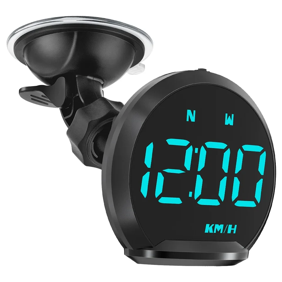 Univerzálny automobil HUD LCD digitálny rýchlomer GPS rýchlostný detektor High Precision Head-Up Displej GPS HUD Big Font Speed ​​Meter pre auto
