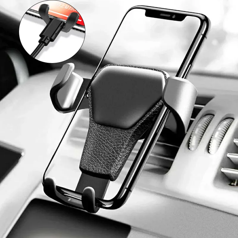 Univerzálny držiak telefónu automobilov Gravity Mobile GPS podporuje automatické vetrací držiak pre iPhone 14 13 12 11 Pro Max xr xiaomi Samsung