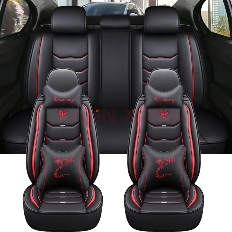 Univerzálny kryt autosedačky pre Jaguar XF F-PACE E-Pace I-Pace X-Type XE XJ XK Car Aund Carsories Pu Leather