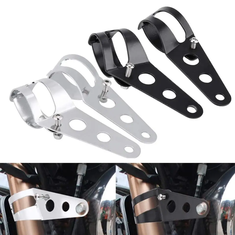 Univerzálny motocykel svetlometový držiak vidlice držiteľ pre podporu pretekárov Cafe Racer pre prieskumníkov motocyklov R1 2007 2008