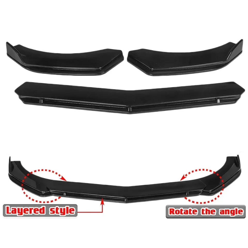 Univerzálny predný nárazník na pery na pery pery pre FORD FOR FOCK RS ST pre Fiesta MK6 MK8 pre Mondeo pre fúznu súpravu Body Kit