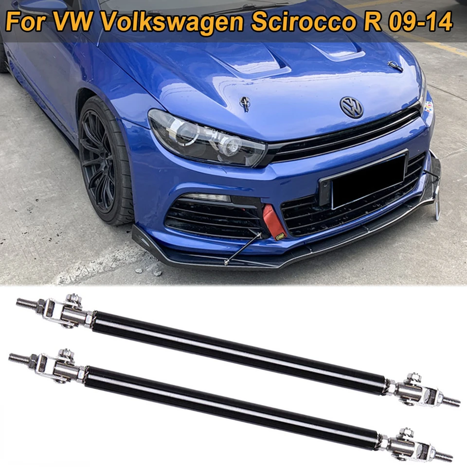 Univerzálny predný nárazník pery splitter Strut Rod tial Bar pre VW Volkswagen Scirocco R 2009-2014
