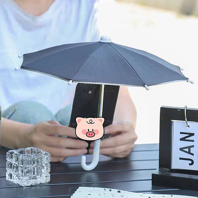 Univerzálny prenosný mini telefónne dáždnik Outdoor Conide Conide Witerproof Sunshade Mobile Phones Dáždník držiaka držiaka držiaka
