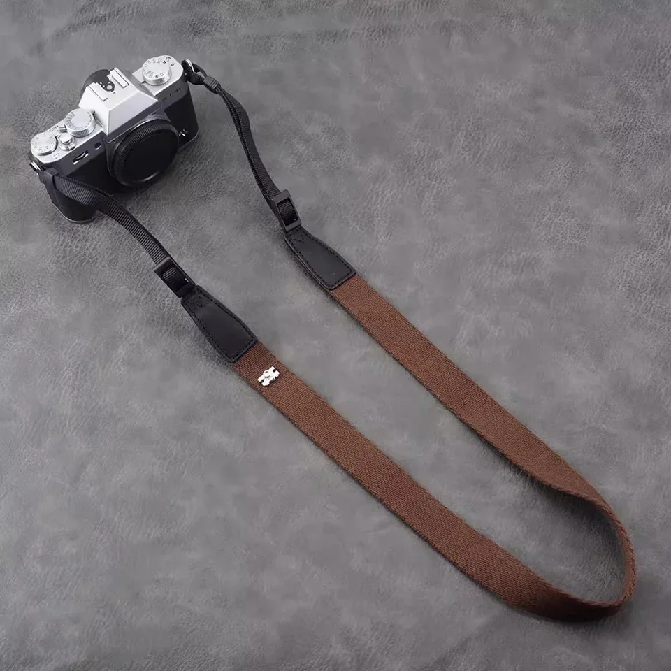 Univerzálny remienok na fotoaparát nastaviteľný bavlnený kožený kamera DSLR fotoaparáty vhodné pre remienok fotoaparátu Fuji Sony Leica