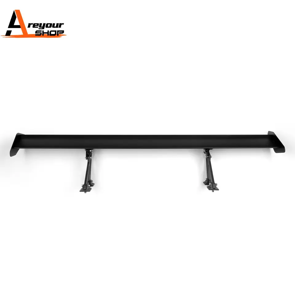 Univerzálny sedanový hliník GT Zadný kmeňa krídla Racing Spoiler s červeným svetlom B #E2